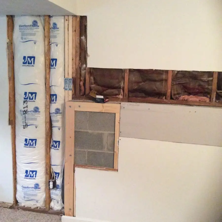 Wall insulation replacement during Structural Drying in Nappanee